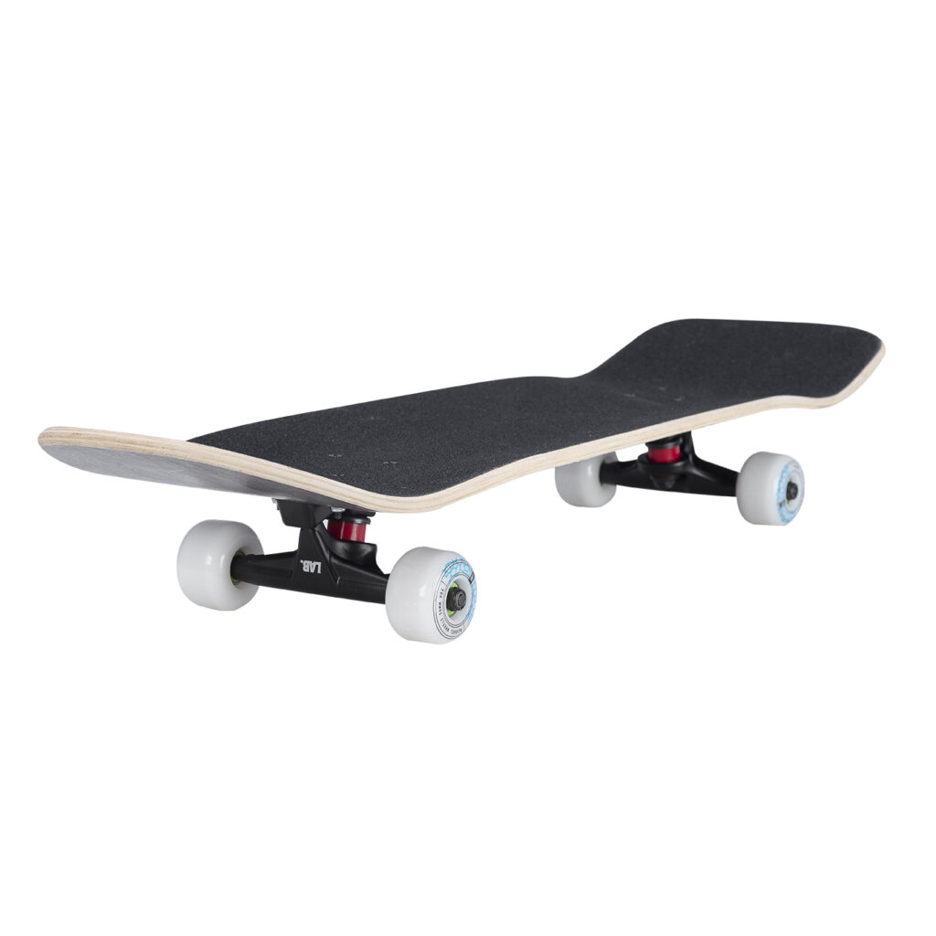 Skateboard Completo Moose Marca Skateboard Moose Old School 10 X 30 Pollici - Design Macchiato Blu E Bianco, Deck Completo Skateboard Bambini 3-5 Anni